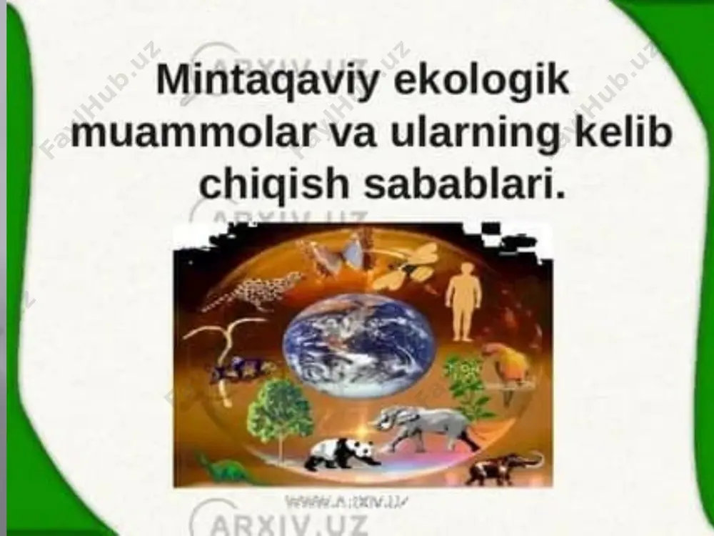 global ekologik muammolar - Page 3