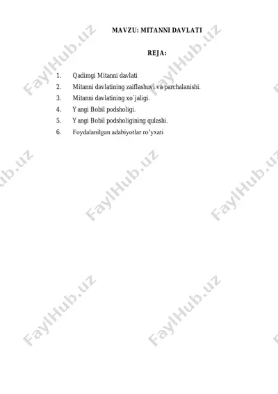 mitanni davlati — PDF