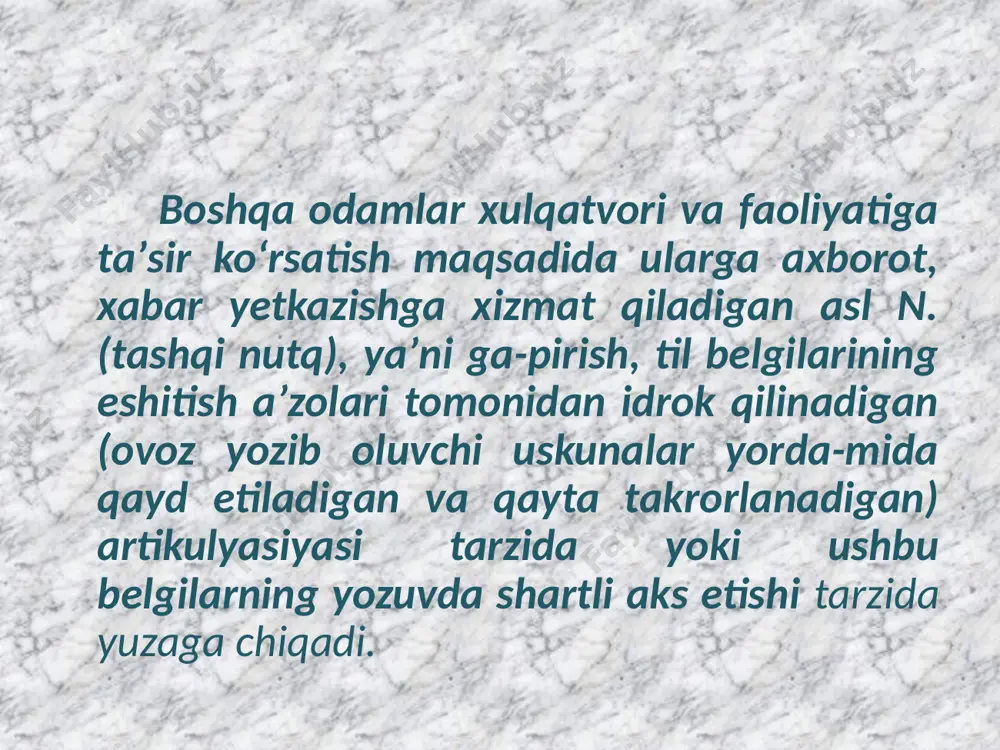 nutq va tafakkurning psixologik tavsifi - Page 5