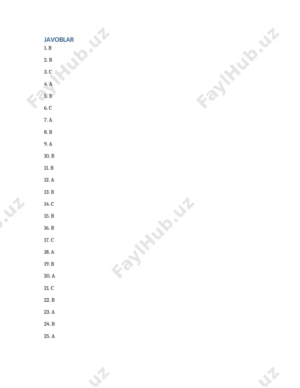 islom tarixi va pedagogik fikrlari - testlar - Page 5