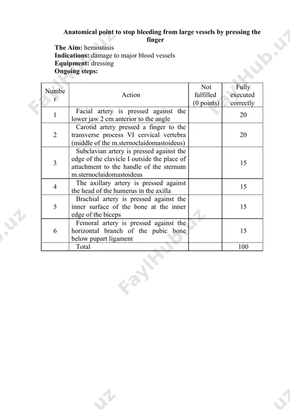 list of practical skills of hospital surgery - Page 4