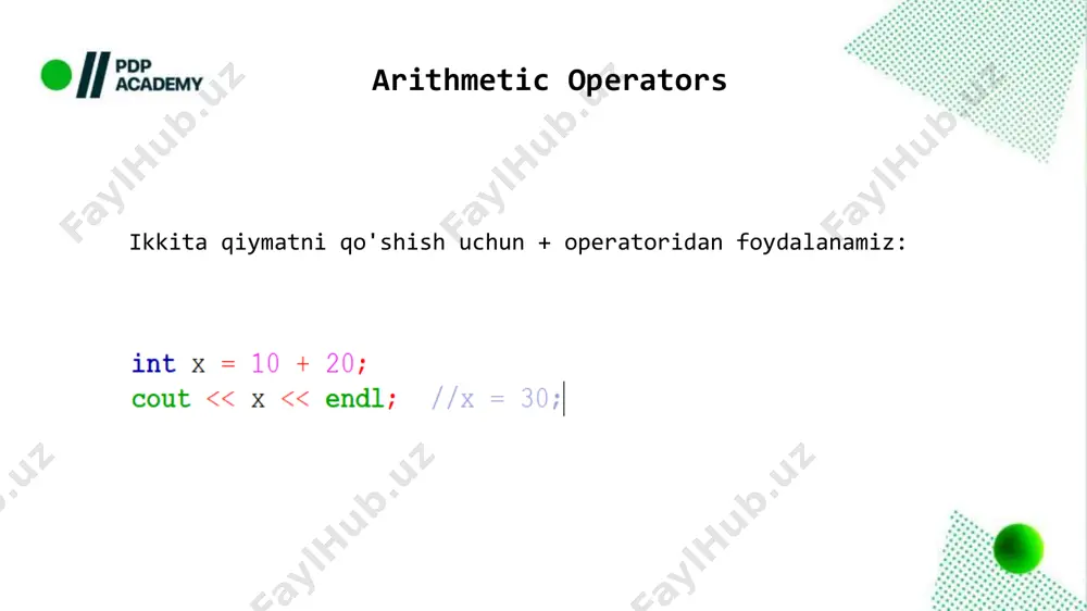 c++ dasturlash tilining asosiy operatorlari - Page 4