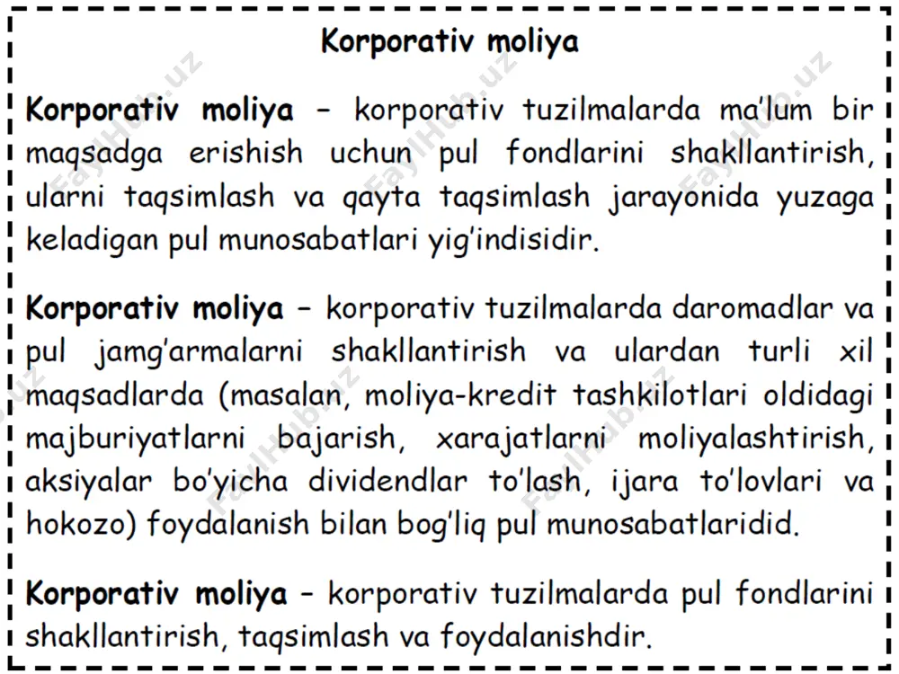 korporativ moliya - Page 2