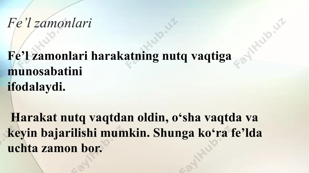 fe'l zamonlari. mustaqil ish - Page 4