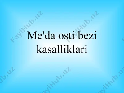 o‘tkir pankreatit — PPT