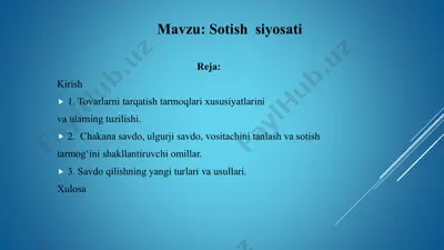 sotish siyosati — PDF
