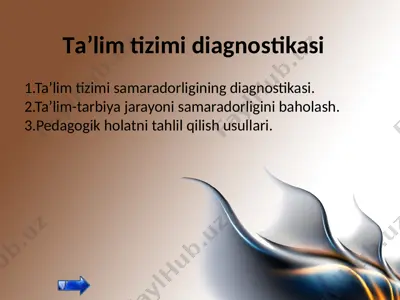 ta’lim tizimi diagnostikasi — PPTX