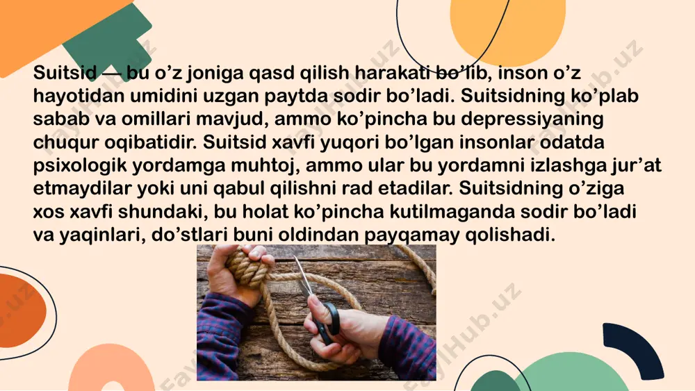 depressiya va suitsid: psixologik muammo va uni bartaraf etish yo’llari - Page 5