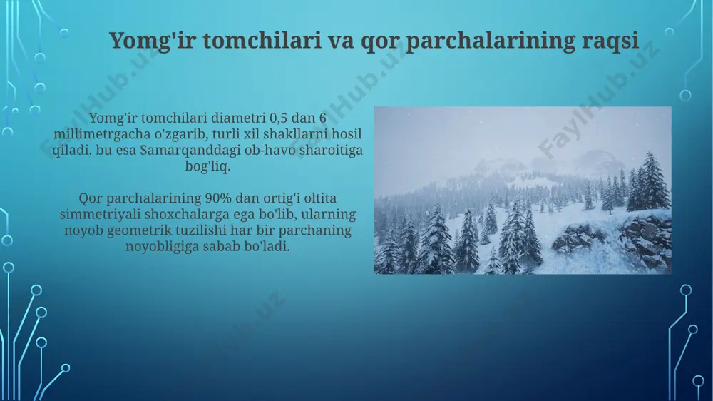 iga 500 000 dan ortiq sayyohlar dam olish va ekoturizm maqsadida keladi, bu yerda 100 dan ortiq mehmonxona va yotoqxona mavjud. har faslning o'ziga xos jozibasi kuzda, samarqand shahri atrofida 2000 yildan ortiq tarixga ega me'moriy yodgorliklarning oltin rangdagi soyasi, qadimiylik va zamonaviylik uyg'unligini namoyon etadi, faslning noyob go'zalligini ochib beradi. qish mavsumining, toshkentdagi -5°c ga yetuvchi haroratlari, qorli manzaralar va dam olish imkoniyatlarini taqdim etib, 10 minglab sayyohlarni jalb qiladi, bu faslning o'zgacha jozibasini ko'rsatadi. fasllar va inson his-tuyg'ulari kuzning salqin havosi (10-15°c), ayniqsa samarqandning tarixiy ko'chalari bo'ylab sayr qilishda, melankoliya va nostaljiya hislarini uyg'otadi, ba'zi odamlarda esa chuqur fikrlash va o'z-o'zini anglash jarayonlarini tezlashtiradi. qishning sovuq kunlari (-5°c dan past), masalan, farg'ona vodiysida, insonlarni uyda qolishga va yaqinlari bilan ko'proq vaqt o'tkazishga majbur qiladi, natijada yaqinlik va mehr-oqibat hissi kuchayib, hissiy jihatdan qulay muhit yaratadi. an'analar va fasllar bilan bog'liq marosimlar qashqadaryo viloyatining chiroqchi tumanida qish faslida 5 …