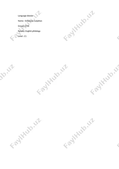 language dossier — DOC