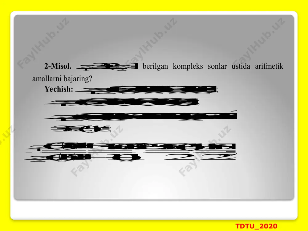 oliy matematika amaliy mashg’ulot: kompleks o’zgaruvchili funksiya - Page 5