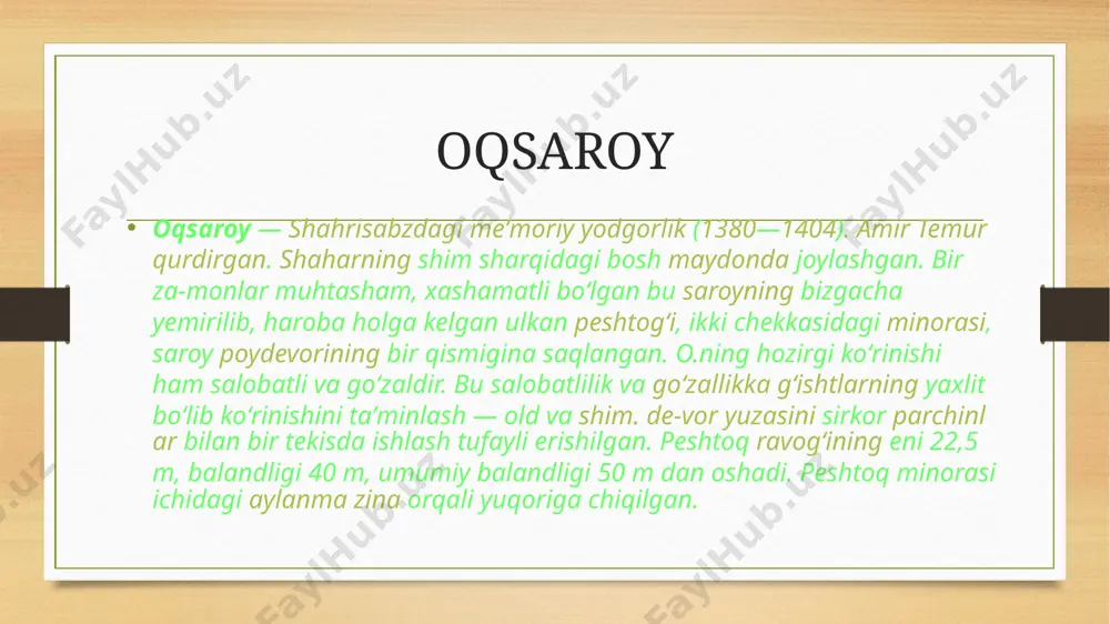 xiv-xv asrlarda saroy va bog‘lar memorchiligi - Page 5