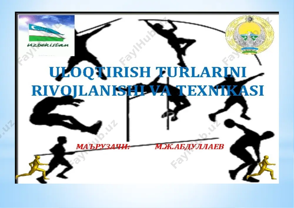 yengil atletika va uni o'qitish metdikasi fanidan tayyorlagan - Page 2