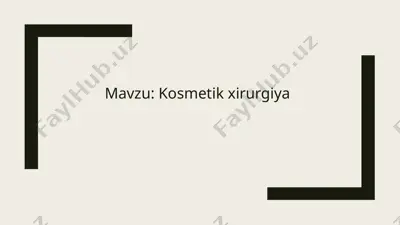 plastikxirurgiya — PPTX