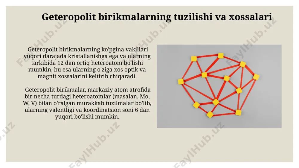 d-elementlarning izo-, perokso- va geteropolit birikmalarining xossalari - Page 3