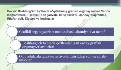 grafikli organayzerlar — PPTX