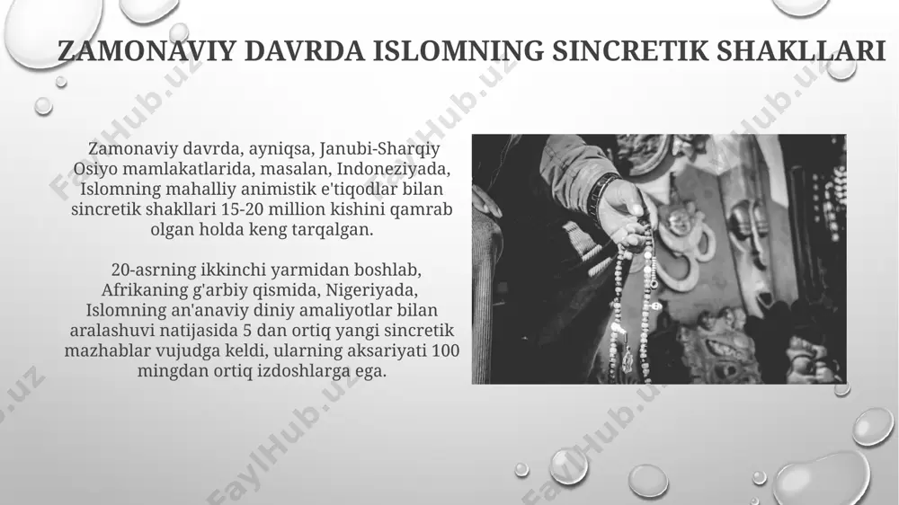 islom va boshqa diniy aqidalar sinkretlashuvi natijasida shakllangan diniy taʼlimotlar tarixi - Page 5
