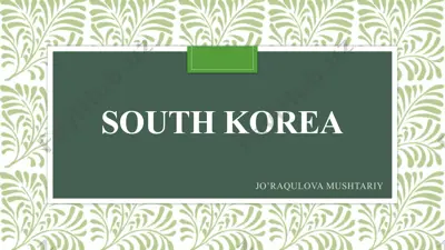 south korea — PPTX