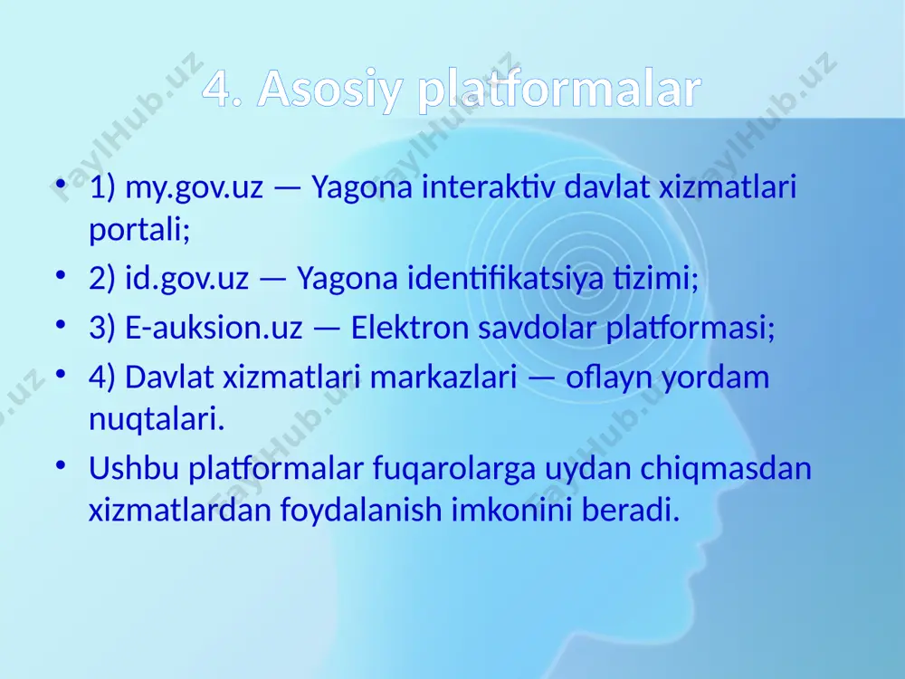 elektron davlat xizmatlarining fuqarolar hayotiga taʼsiri - Page 5