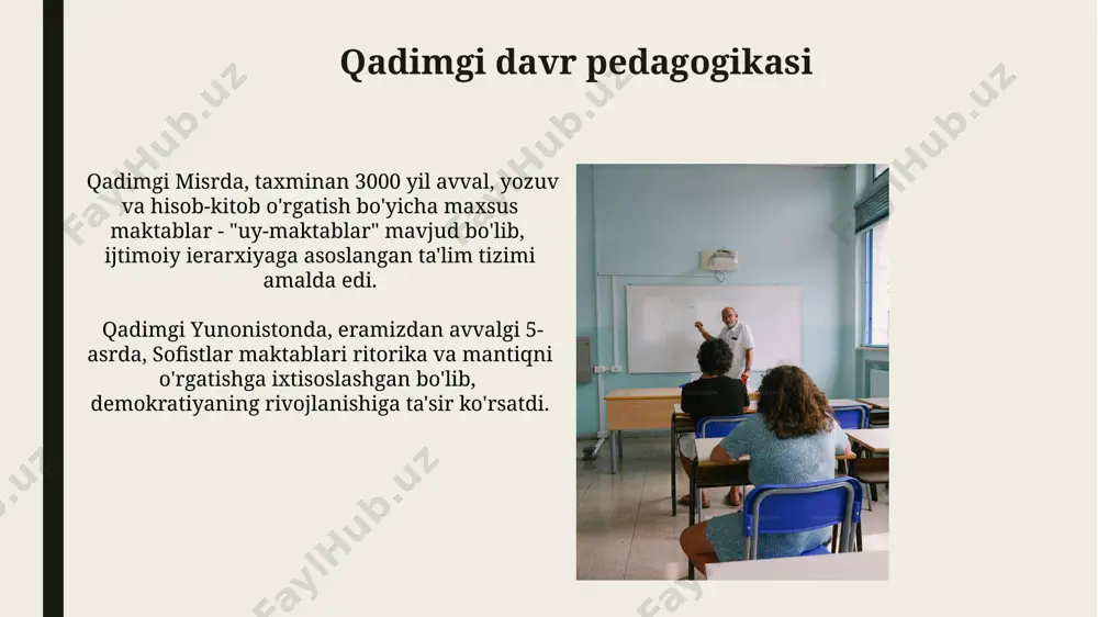 jahon pedagogikasi fanining rivojlanish tarixi bayoni - Page 5