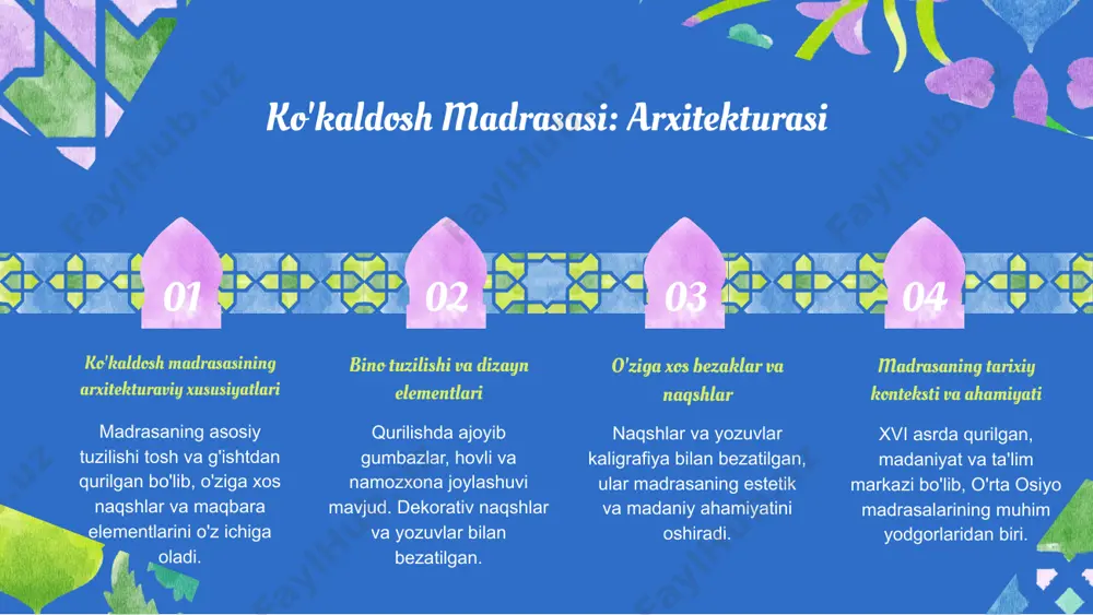 ko'kaldosh madrasasi haqida ma'lumot - Page 5
