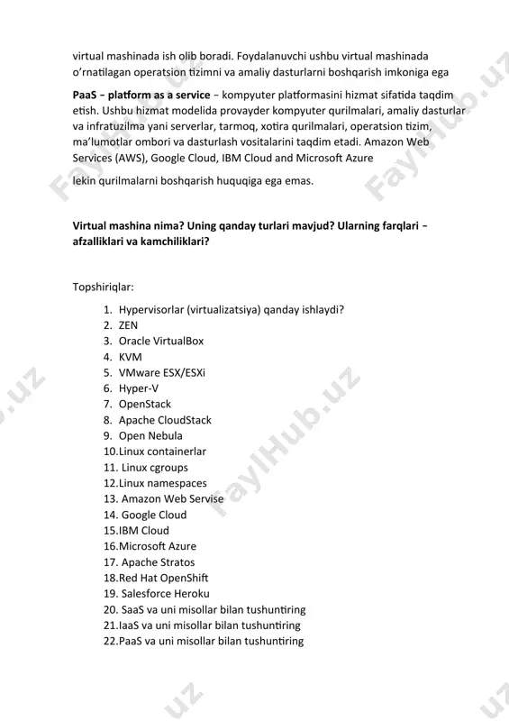heroku 20. saas va uni misollar bilan tushuntiring 21. iaas va uni misollar bilan tushuntiring 22. paas va uni misollar bilan tushuntiring image1.png