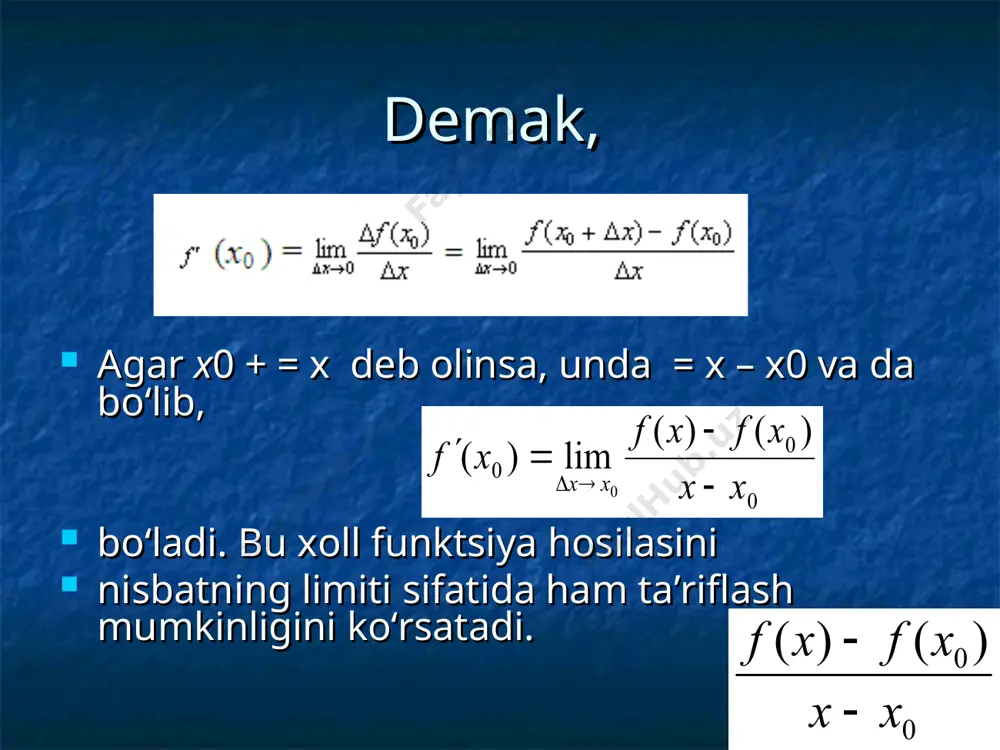 funksiya hosilasi - Page 4