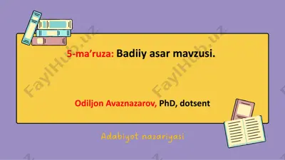 adabiyot nazariyasi — PDF