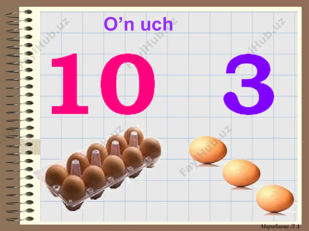 10 dan 20 gacha sonlarni o‘rgatish taqdimoti - Page 4