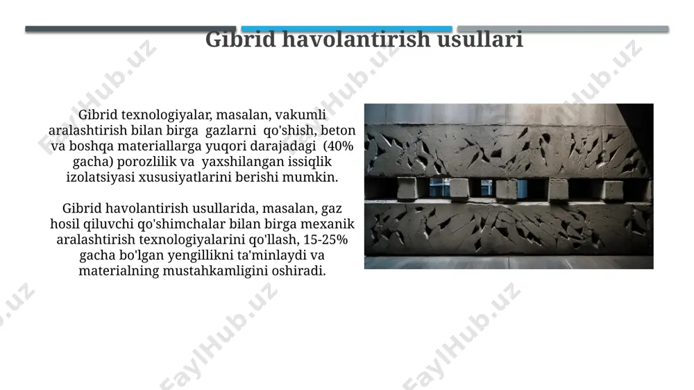 qurilish ashyolarini g'ovaklashtirish usullari - Page 3
