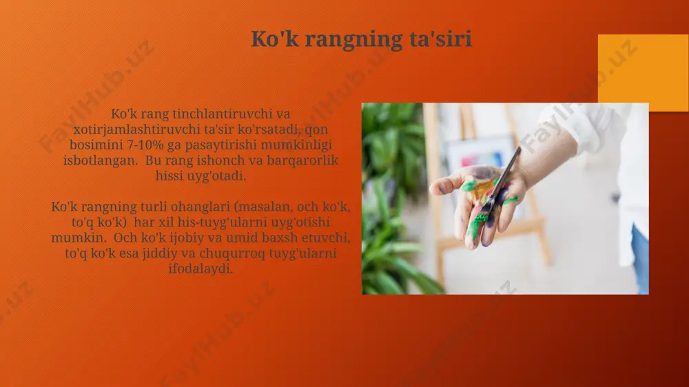 ranglar psixologiyasi: qanday rang qanday ta'surot qoldiradi - Page 3