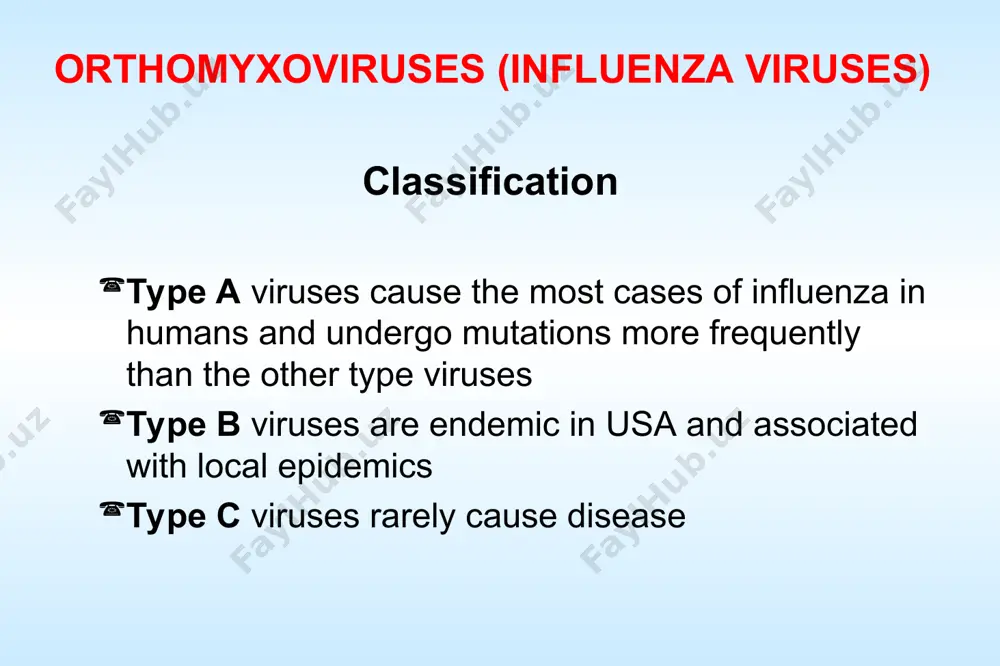 uently requires new vaccine every “season” antigenic shift occurs every 8-10 yrs major antigenic change of either h or n antigens or both h and n occurs by gene reassortment after simultaneous infection of a cell with two different viruses three different h proteins and 2 major n proteins have evolved ha ha h1n1 spanish flu h2n2 avian flu h2n2 asian flu na na what is an epidemic? the occurrence of more cases of disease than expected in a given area or among a specific group of people over a particular period of time*. epidemic what is a pandemic? an epidemic occurring over a very wide area (several countries or continents) and usually affecting a large proportion of the population. examples: cholera aids pandemic influenza pandemic where does influenza come from? type a constantly circulates in natural reservoirs birds are the natural reservoir of all subtypes of influenza a viruses …