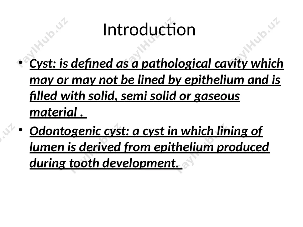 ethods: marsupialization (decompression) enucleation enucleation and packing enucleation and primary closure enucleation and primary closure with reconstruction/bone grafting. marsupialization (decompression) creating a surgical window in the wall of the cyst, and evacuation of the cystic contents. decreases intracystic pressure promotes shrinkage of the cyst and bone fill. indications of marsupialization age: in a young child, with developing tooth germs,where enucleation would damage the tooth buds.in the elderly, debilitated patient, marsupialization, is less stressful and a reasonable alternative. proximity to vital structures: when proximity of the cyst to vital structures, could create an oronasal or oroantral fistula, injure neurovascular structures or damage vital teeth, then marsupialization should be considered. size of cyst: in very large cysts, where enucleation, could result in a pathological fracture, marsupialization,can be accomplished, through a more limited bony opening. enucleation enucleation allows for the cystic cavity to be covered by a mucoperiosteal flap and the space fills …