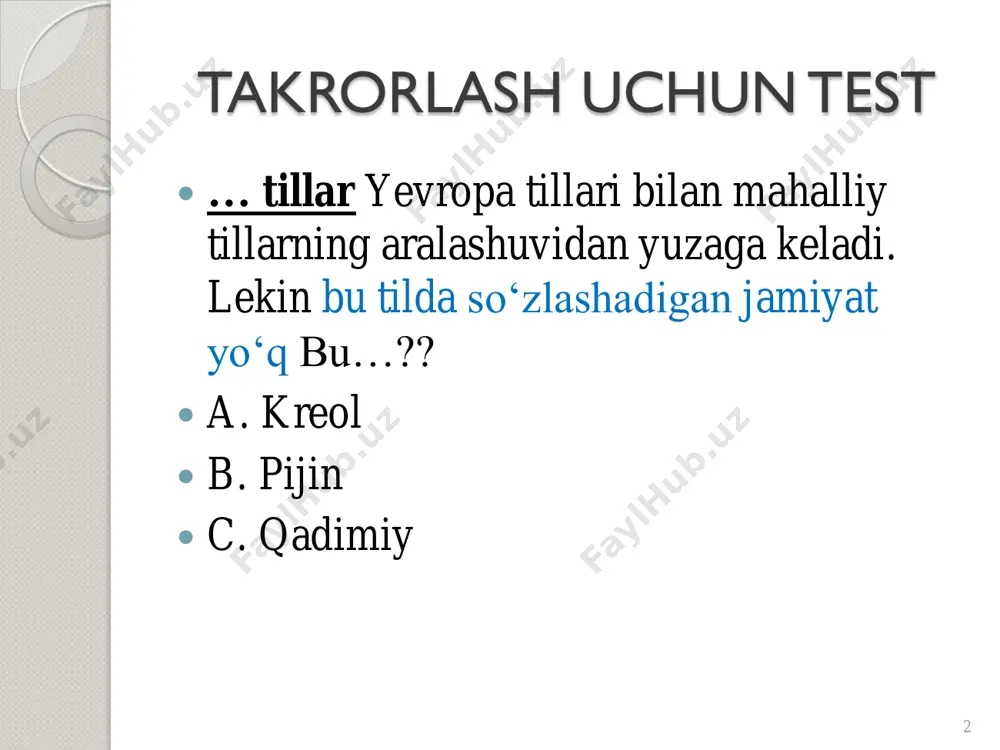 il g'oyalarni ifodalovchi belgilar sistemasidir» degan g„oyani ilgari suradi. avvalo, o'zi va shu bilan birga borliqdagi boshqa narsa-buyumlar, hodisalar haqida ma‟- lumot beruvchi vositalar ya‟ni sotsial axborotning har qanday moddiy ifodalovchilari belgi hisoblanadi belgi moddiy, hissiy idrok etiladigan predmet, voqea yoki harakatdir. belgi tushunchasi serqirra bo„lib, talsata, mantiq, tilshunoslik, psixologiya, sotsiologiya fanlari tomonidan tahlil qilinadi. predmet, xossa va munosabatni ifodalovchi moddiy-ideal hosila: ifoda va mazmun jihatiga ega bo„gan birlik til belgisi deb ataladi. belgi ferdinand de sossyur ta'rificha, tilshunoslik fanining manbayi shartli ishora-belgilar tizimi bo„lgan tilni o„rganishdir. shu bois tilshunoslik ishoralarni o'rganadigan semiotik (semiotika yoki semiologik - belgi-ishoralar tizimini o„rganadigan fan) fanlar turkumiga kiradi. semiotika (yunon. semiotikos - belgilar haqidagi ta‟limot) - axborot, ma‟lumotlarni saqlash va uzatishga xizmat qiluvchi belgilar tizimini o„rganuvchi soha. semiotikaning lisoniy belgini o'rganuvchi yo'nalishi lingvistik semiotika hisoblanadi. semiotika bir sathga mansub birliklar munosabati. til sistemasidagi har bir sath birligi-fonema, morfema, leksema, so„zshakl, sintaksema, matn lingvistik birliklar …