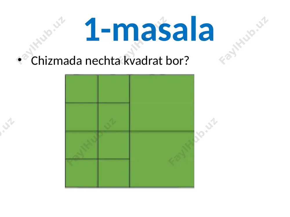 kartoshka kovlab olindi. uch kunda jami necha tonna kartoshka kovlangan? 7-masala «lasetti» bir shahardan ikkinchi shaharga yo‘l olib, 114 km masofani bosib o‘tdi. shaharlar orasidagi masofa 236 km bo‘lsa, manzilga yetish uchun «lasetti» yana qancha masofani bosib o‘tishi kerak? image1.png image2.png image3.png image4.png image5.png image6.png image7.png image8.png image9.png image10.png image11.png image12.png image13.png image14.png /docprops/thumbnail.jpeg
