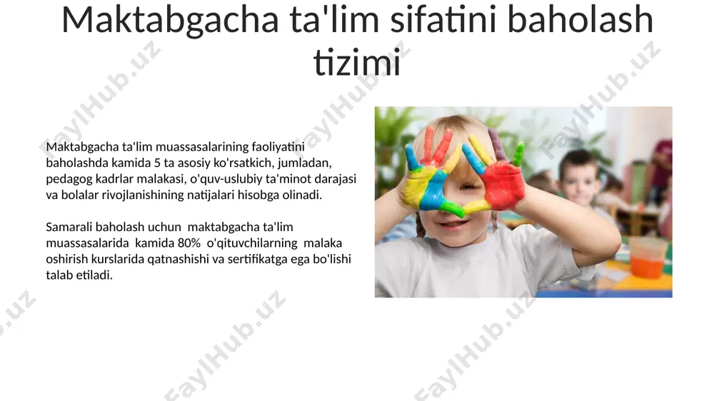 maktabgacha taʼlim muassasasida taʼlim sifatini rivojlantirish - Page 5