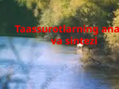 taassurotlarning analizi va sintezi — PPTX