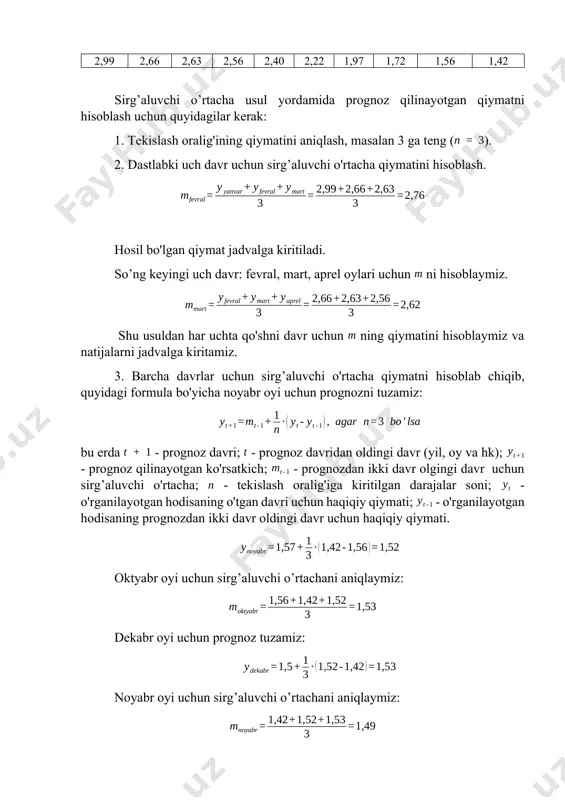 prognozlash usullari (amaliy mashg’ulot) - Page 4