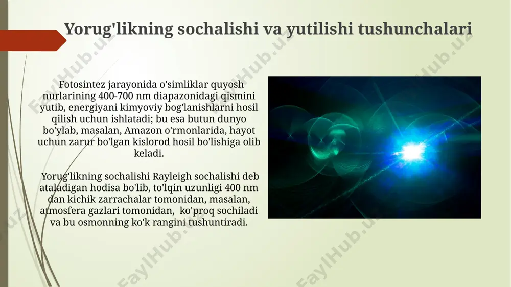yorugʻlik sochilishi va yutilishi - Page 3