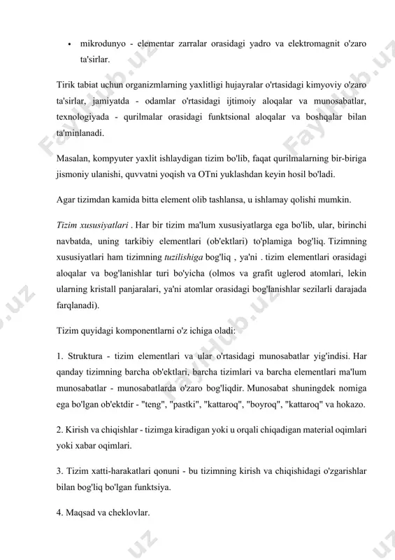 adiiy ijod). haqiqiy ob'ektlarning tuzilishi, xususiyatlari va xatti-harakatlarini aks ettiruvchi nazariy modellarni (nazariyalar, qonunlar, farazlar) yaratmasdan fanning rivojlanishi mumkin emas . har xil texnik qurilmalarni (binolarni) loyihalash va yaratish chizmalarni (tartiblarni) oldindan yaratmasdan mumkin emas. lekin nima model bo'lishidan qat'iy nazar, haqiqiy ob'ektni o'rganish uchun haqiqiy ob'ektni namunaviy ob'ekt bilan almashtirish jarayoni doimiy ravishda kuzatib boriladi. bu jarayon modellashtirish deb ataladi. o'zgartirilgan ob'ekt asl deyiladi , almashtiriladigan ob'ekt model deb ataladi . modellashtirish - bu modellarni yaratish va o'rganishdan iborat bo'lgan bilish usuli. model inson tomonidan atrofdagi dunyoni bilish jarayonida yaratiladi va o'rganilayotgan ob'ekt, hodisa yoki jarayonning muhim xususiyatlarini aks ettiradi. oddiy model degan narsa yo'q, "model" - bu malakali so'z yoki iborani talab qiladigan atama, masalan: atom modeli, koinot modeli. qaysidir ma’noda rassomning rasmini yoki teatr tomoshasini model deb hisoblash mumkin. xuddi shu ob'ektni tasvirlash va o'rganish uchun bir nechta modellardan foydalanish mumkin (mexanikada odam moddiy nuqta, kimyoda u …