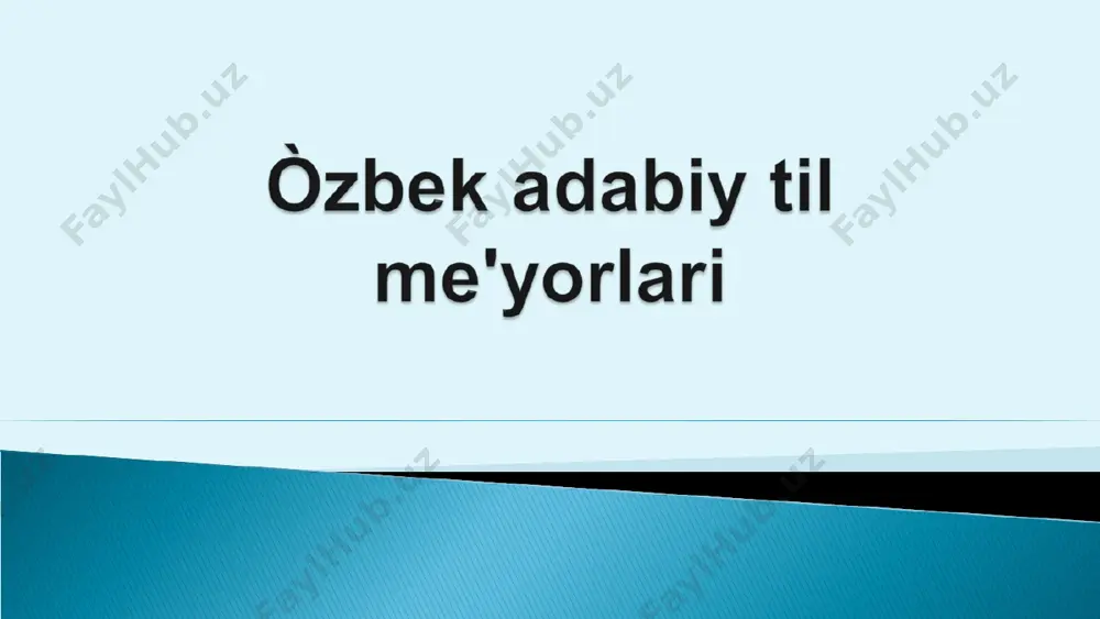 il “o`zbek orfografiyasining asosiy qoidalari” ga tayanadi. hozirgi yozuvimiz lotin alifbosiga asoslangan bo`lib, 29 ta harf va 3 ta harf birikmasidan iborat. bu me`yor 10 ta tinish belgisi asosida ish yuritadi (nuqta, vergul, ikki nuqta, nuqtali vergul, tire, undov belgisi, so`roq belgisi, ko`p nuqta, qo`shtirnoq, qavs) nutq sharoitiga qarab til birliklarining eng ma`qulini qo’llash adabiy tilning uslubiy me`yori hisoblanadi. sinonimlardan noto`g’ri foydalanish, so`z takror ayrim eskirgan so`zlarni qo`llash nutqni uslubiy jihatdan buzadi o`rta asrlarda axloq fan sifatida yuzaga keldi. farobiy, ibn sino, nasriddin tusiy, jaloliddin davoniy, sabzavoriy, g`iyosiddin mansur kabi olimlarning asarlarida axloq fanining mavzusi vazifalari, maqsadi nazariy va amaliy jihatdan isbotlab berildi. xiii asrda yashagan ibn arabiyning “tahzibul axloq” (“xulqiy tarbiya haqida”), “kitobul axloq” (“axloq kitobi”), abu bakr qalandarning “qalandarnoma” asarlari, xv asrda yashagan husayn voiz koshifiyning “axloqi muhsiniy”, xvi asrda yashagan poshshoxo`ja abduvahobxo`janing “gulzor”, “miftoh ul- adl” (“adolat kalidi”), xvii asrda yashagan abdurahmon ibn abdukarimning “muftoh u-l axloq”, …