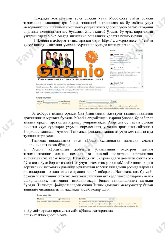 moodle orqali oʻquv jarayonini tashkil etish koʻnikmasi - Page 5