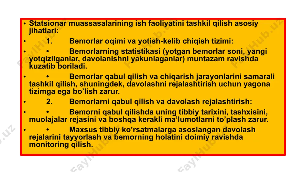 statsionar muassasalarining ish faoliyatini tashkil qilish - Page 5