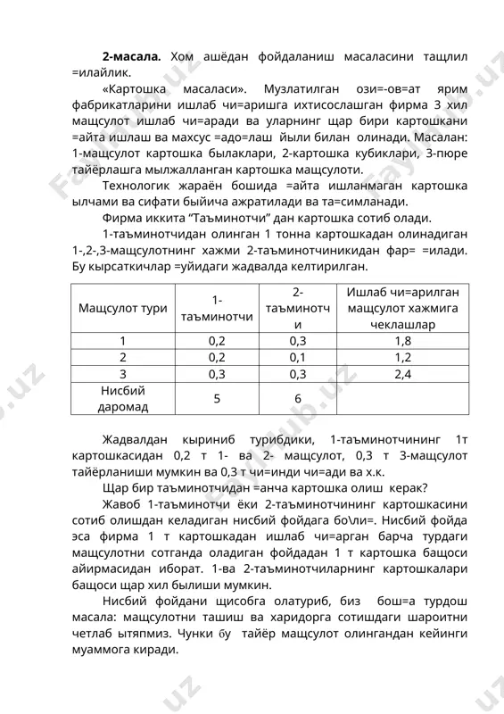 j x x x x x x x x x x x x x x x x x x x x x x x x x х х х х z j 6 , 1 , 0 320 850 12 100 8 25 , 0 min 0 0 0 5 , 1 2 1 6 1 5 2 1 4 2 1 6 5 4 2 1 = ³ ï î ï í ì = - = - + = - + ® × + × + × + + = j x x x x x x x x x x x x x x z m i b i , 1 0 = ³ k 0 < k b n m n j x j , 1 , = ) ,... , ( 2 1 n х х х 0 2 2 1 1 = + + + …