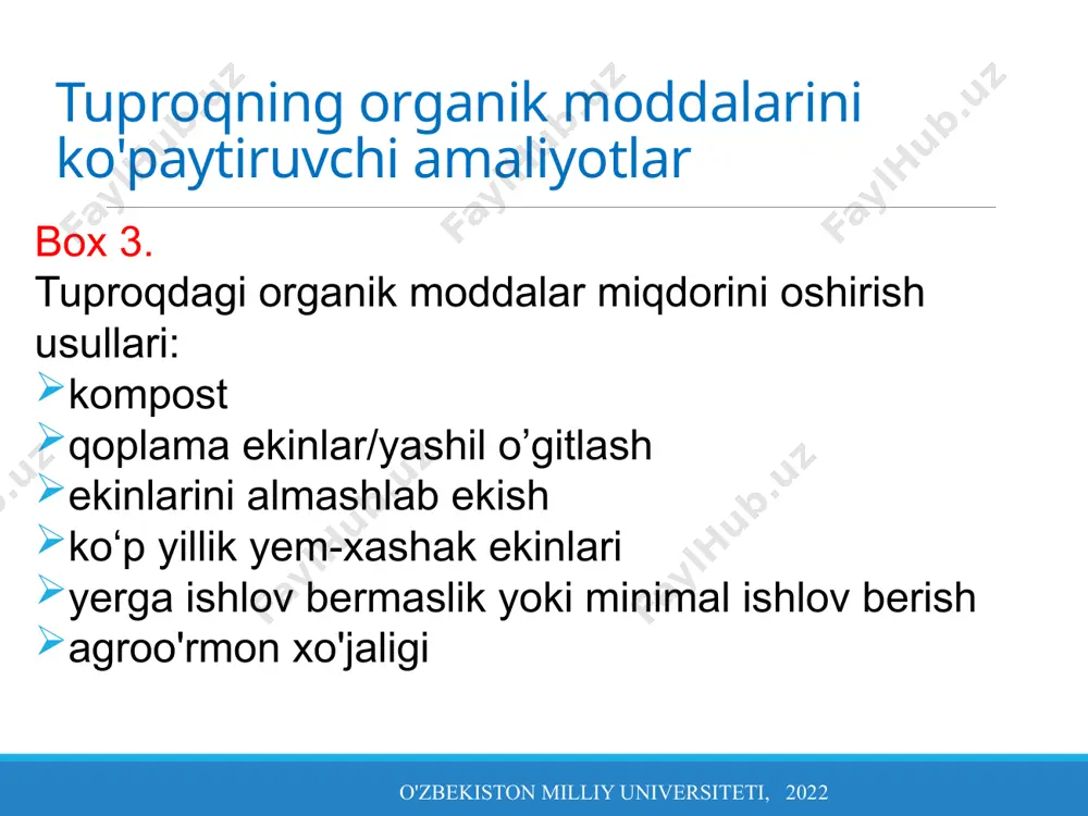minotini oshirish: suv yig'ish va sug'orish o'zbekiston milliy universiteti, 2022 suv yig'ish tizimini loyihalashdan maqsad, oqim beradigan maydon yoki oqim yo'naltirilgan hududga yoki saqlash hajmiga (yig'ilgan suv hajmi) eng yaxshi nisbatni olishdir. shunday qilib, oqish paytida hosilni etishtirish uchun olingan suv to'g'ridan-to'g'ri tuproqda o'simliklar tomonidan keyinchalik foydalanish uchun yoki kichik fermer xo'jaliklari yoki yig'ish tanklarida saqlanishi mumkin (9-rasm). bu tuproq namligini oshirish yoki yomg'irli mavsumda qurg'oqchilik davrida sug'orishga yoki quruq mavsumda hosilni ko'paytirish orqali hosilni barqarorlashtirishga yordam beradi. ushbu qishloq xo'jaligi tizimi va suv omborlari oqava suvlari bilan bog'liq e'tiborga olinishi kerak bo'lgan ba'zi omillarga quyidagilar kiradi: joy tanlash, suv havzasining hajmi va holati, yog'ingarchilik taqsimoti va suv oqimi va ekinlarning suvga bo'lgan ehtiyoji. hovuz kamida 1 m suv chuqurligini saqlab qolish mumkin bo'lgan joylarda qo'shimcha oziq-ovqat bilan ta'minlash uchun baliq etishtirish ham mumkin (fao, 1984). biomassa ishlab chiqarishni oshirish o'simliklar uchun suv ta'minotini oshirish: suv yig'ish va sug'orish o'zbekiston …