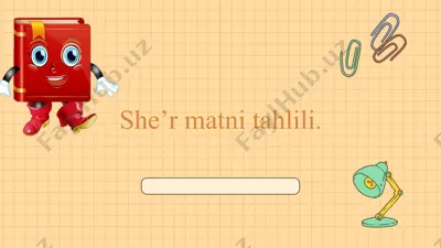 she’r matni tahlili — PPTX