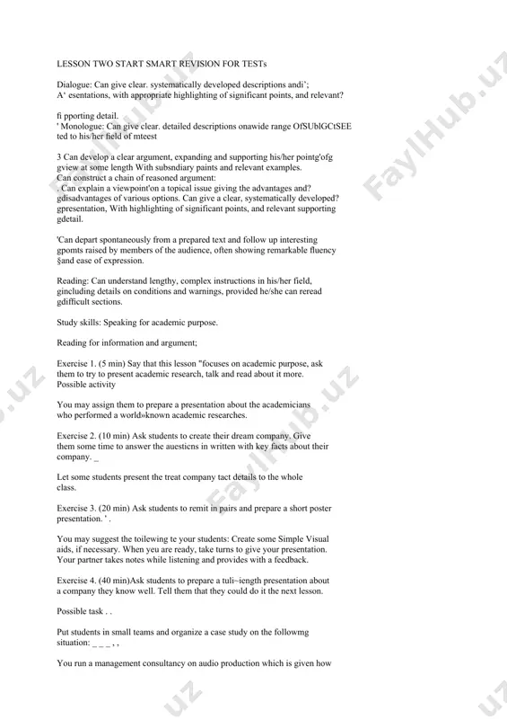 teaching model of the lesson - Page 4