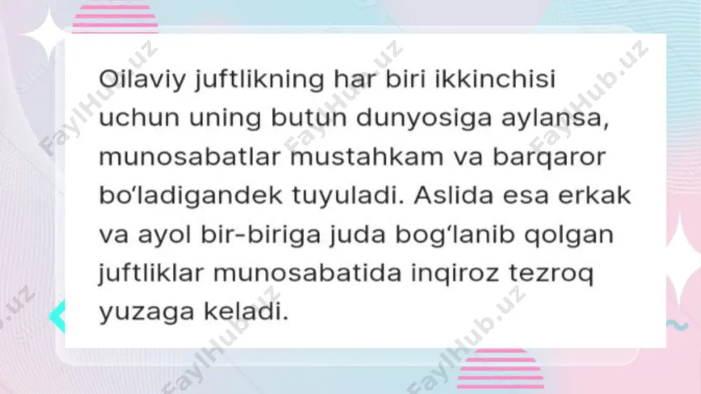 oilaviy munosabatlarning buzilishi nikoh ajrimlari - Page 3
