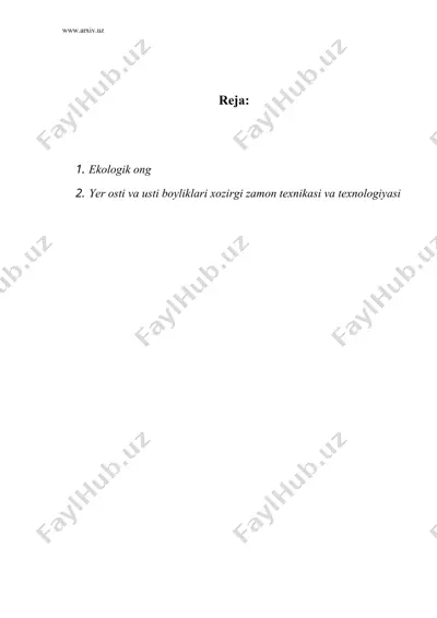 ekologik ong — DOC