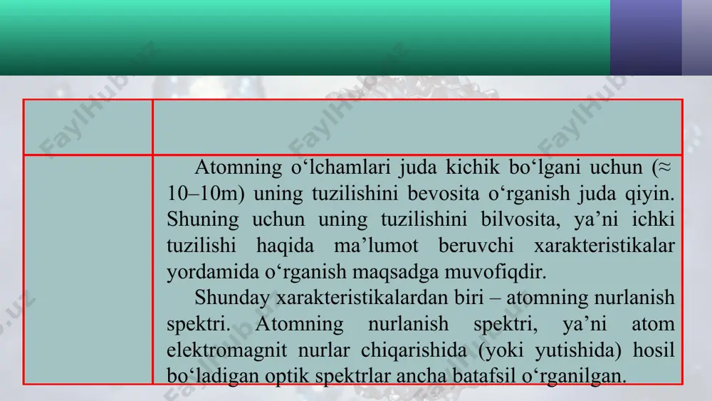 atomning bor modeli. bor postulatlari 11-sinf - Page 4
